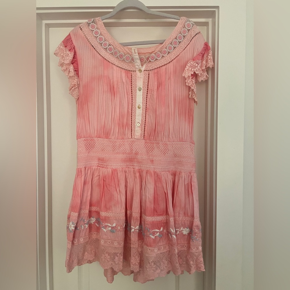 Loveshackfancy Pink Lace Dress
